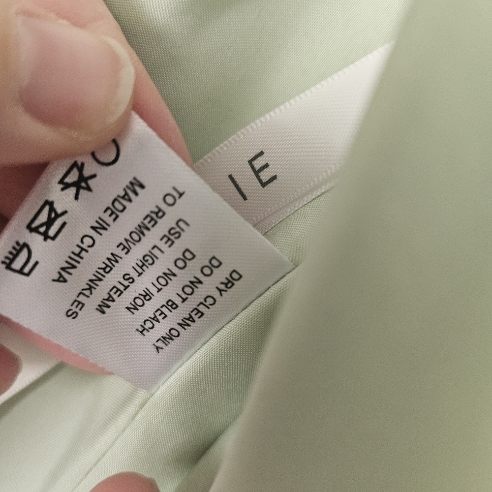 Azazie Maternity Dusty Sage Ruffle Sleeve Maxi Dress Size A14 - Picture 8 of 8